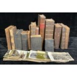 A quantity of 18th century and later books and postcards