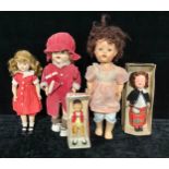 Toys & Juvenalia - a Pedigree hard plastic walking doll, sleeping and side glancing blue eyes, brown