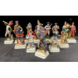 A set of fourteen Goebel, Bachmann, military figures including ‘Captain of Artillery 1861’, ‘