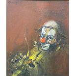 Cavan Corrigan Study of a Clown signed, dated 1978, oil on canvas, 60cm x 49cm