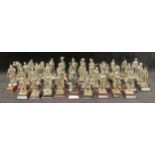 A set of 45 Royal Hampshire Pewter military figures including the 17th Regiment of Lancers 1823,