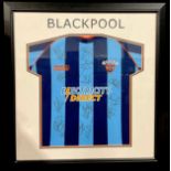 Sport, Football, Autographs - a Blackpool F.C. signed football shirt, framed