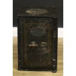 A late Victorian/Edwardian safe, J. Cartwright & Son, West Bromwich, 55.5cm high, 38cm wide, 38.