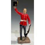 A Michael Sutty figure, The Shouting Fusilier 1905, limited edition 4/250, 36cm, printed marks in