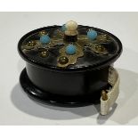 Needlework Interest - a Victorian turquoise set tape measure