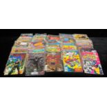 A quantity of Marvel comics including X-Men, Machine Man, Hercules, Black Knight, Nick Fury, Bishop,