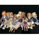 Toys & Juvenalia - a collection of vinyl head artist dolls, including Gotz (quantity in two boxes)