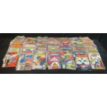 A large quantity of Marvel comics including Thor, x-Men, Cloak and Dagger, The Champions, Howard the