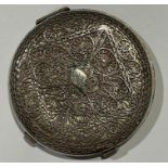 An Indian silver filigree compact