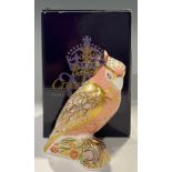 A Royal Crown Derby paperweight, Cockatoo, specially commissioned limited edition of 531/2,500, gold