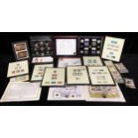 Coins and Stamps - a Westminster Collection set, End Of World War II Coin and Stamp Collection,