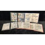 Stamps - five large stockbooks, A - C, Australia, Canada, Belgium, etc, thousands of stamps, QV -