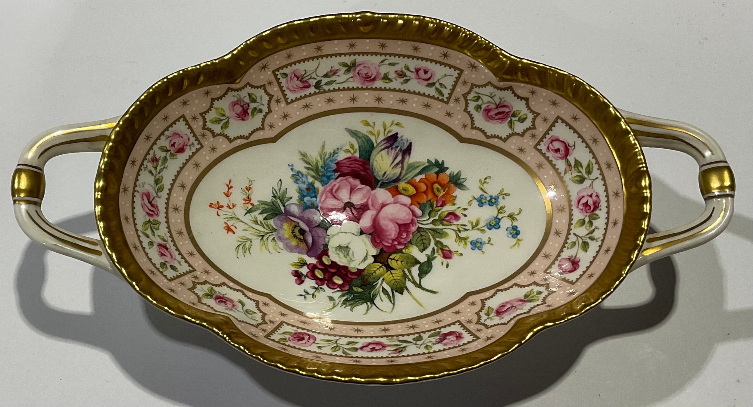 A Royal Crown Derby two handled commemorative dish, The 250 Collection, limited edition 217/750, - Image 3 of 3