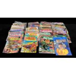 A large quantity of Marvel comics including Punisher, Gambit, Man-Thing, It, Hulk, Power Pack and