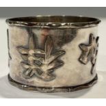 A Chinese silver napkin ring, Wang Hing & Co, Hong Kong, c.1910