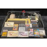 Technology & Gaming - a Commodore VIC-20 computer with accessories and games including Gorf, Omega