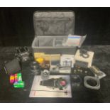 A Mamiya RZ67 Professional II D camera outfit, comprising camera with Sekor 110mm lens, film,