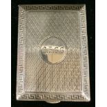 A George V silver match case, Birmingham 1923