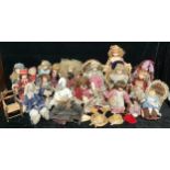 A collection of bisque head artist or collectors dolls including Leonardo Collection, etc, qty