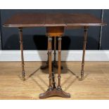 A mahogany Sutherland table, by The Thomas Glenister Company, High Wycombe, 58cm high, 56cm wide