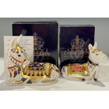 A Royal Crown Derby paperweight, Thistle Donkey, exclusively commissioned by Goviers of Sidmouth,