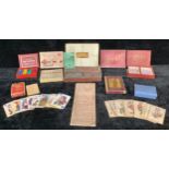 Toys & Juvenalia - a collection of card and parlour games, comprising a Bezique set by C.Goodall &