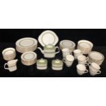 A Royal Doulton Rondelay pattern part dinner and tea service comprising dinner plates, salad plates,