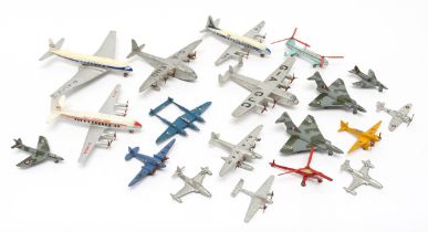 Toys & Juvenalia, Aviation Interest - a collection of unboxed Dinky Toys diecast models including