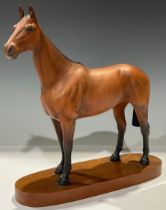 A Beswick model, of a horse, Arkle Champion Steeplechasser, mounted on wooden base, 30cm high