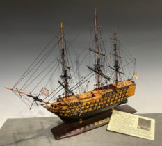 A Nauticalia HMS Victory Tribute model, 49cm, approx 1:140 scale.