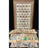 A collection of cigarette cards, including Ogdens, Players, Wills, etc, qty