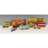 Toys & Juvenalia - diecast models including Matchbox Series No.66 Greyhound bus, boxed; others