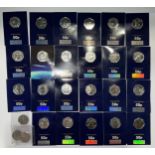 Coins - a collection of uncirculated British 50p pieces, most in sealed packs, Gruffalo, Winnie