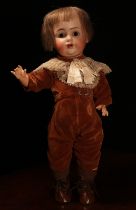 A Johann Daniel Kestner (JDK, Germany) bisque head and painted composition bodied doll, the bisque