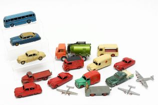 Toys & Juvenalia - a collection of unboxed Dinky Toys diecast models including 470 ‘Shell’ Austin