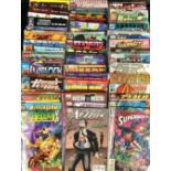 Comics - A collection of Marvel and DC comics and Graphic Novels including: Inhumans, Warlock,