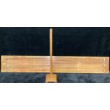 A mahagany scientific conducting/measuring instrument, Philip Harris Ltd Birmingham, 116m long, with