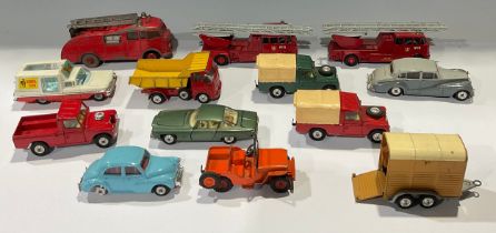 Toys & Juvenalia - a collection of unboxed diecast models including Tri-ang Spot-On Morris Minor