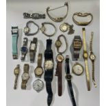 A collection of vintage and other wristwatches, including Smiths Empire, Seiko, Burberry,