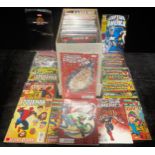 A collection of mixed Marvel comics, Bronze to Modern Age, Captain America, Amazing Spider-Man,