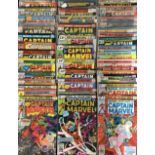 Marvel Comics - A collection of Silver to Bronze Age Captain Marvel comics including Captain