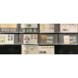 Stamps - QEII FDC and presentation packs, 1970's - 1986 in four binders