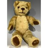A mohair jointed teddy bear, 32cm high