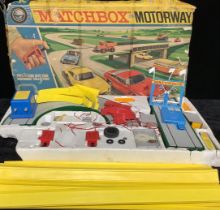 Toys & Juvenalia - a Lesney Matchbox Motorway set, boxed; a Matchbox Superfast track pieces, unboxed
