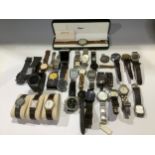 A gentleman's Raymond Weil fashion watch, another; two gent's Tissot watches; a Montine automatic