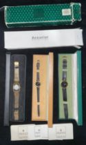 A Gucci lady's wristwatch, certificate, boxed; another; an Accurist wristwatch, boxed (3)