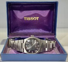 A Tissot stainless steel gentleman's watch, Automatic PR 516, non-reflective dial, baton indicators,