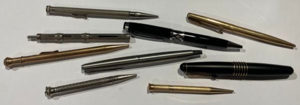 A collection of pens and pencils, early to late 20th century (9)