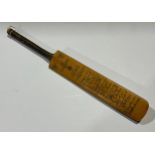 Cricket Interest - an M.C.C. Australian Tour 1958-59 miniature Crusader cricket bat, facsimile