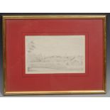 Colonel Williams (early 19th century) A Country House and Estate signed, dated 23, pencil drawing,